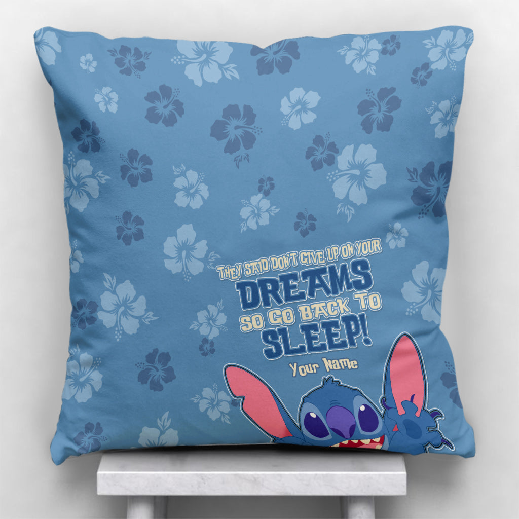 Personalized Ohana Throw Pillow with Custom Name Gift for Home Throw Pillow GradoCreations