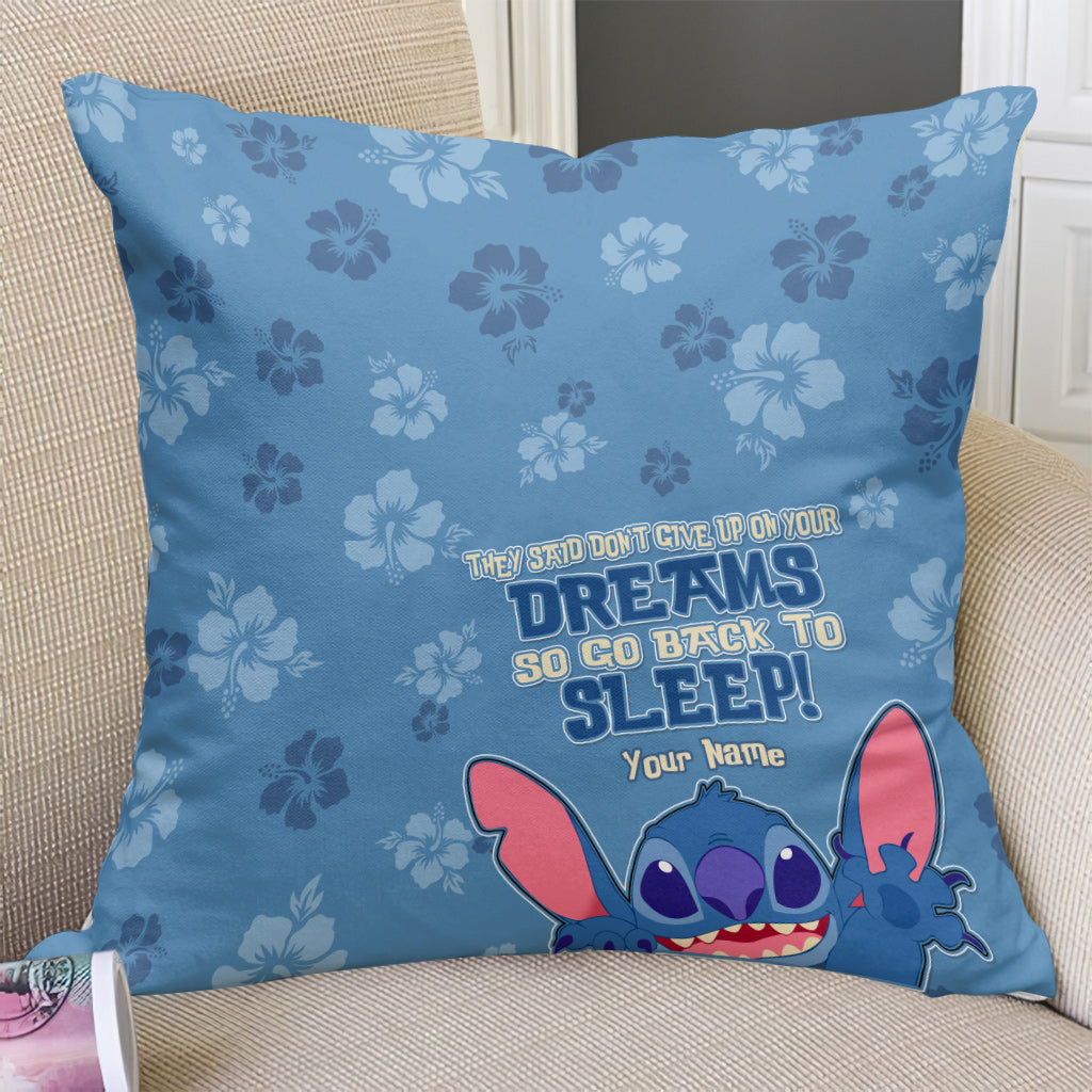 Personalized Ohana Throw Pillow with Custom Name Gift for Home Throw Pillow GradoCreations
