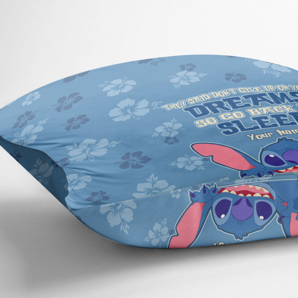Personalized Ohana Throw Pillow with Custom Name Gift for Home Throw Pillow GradoCreations