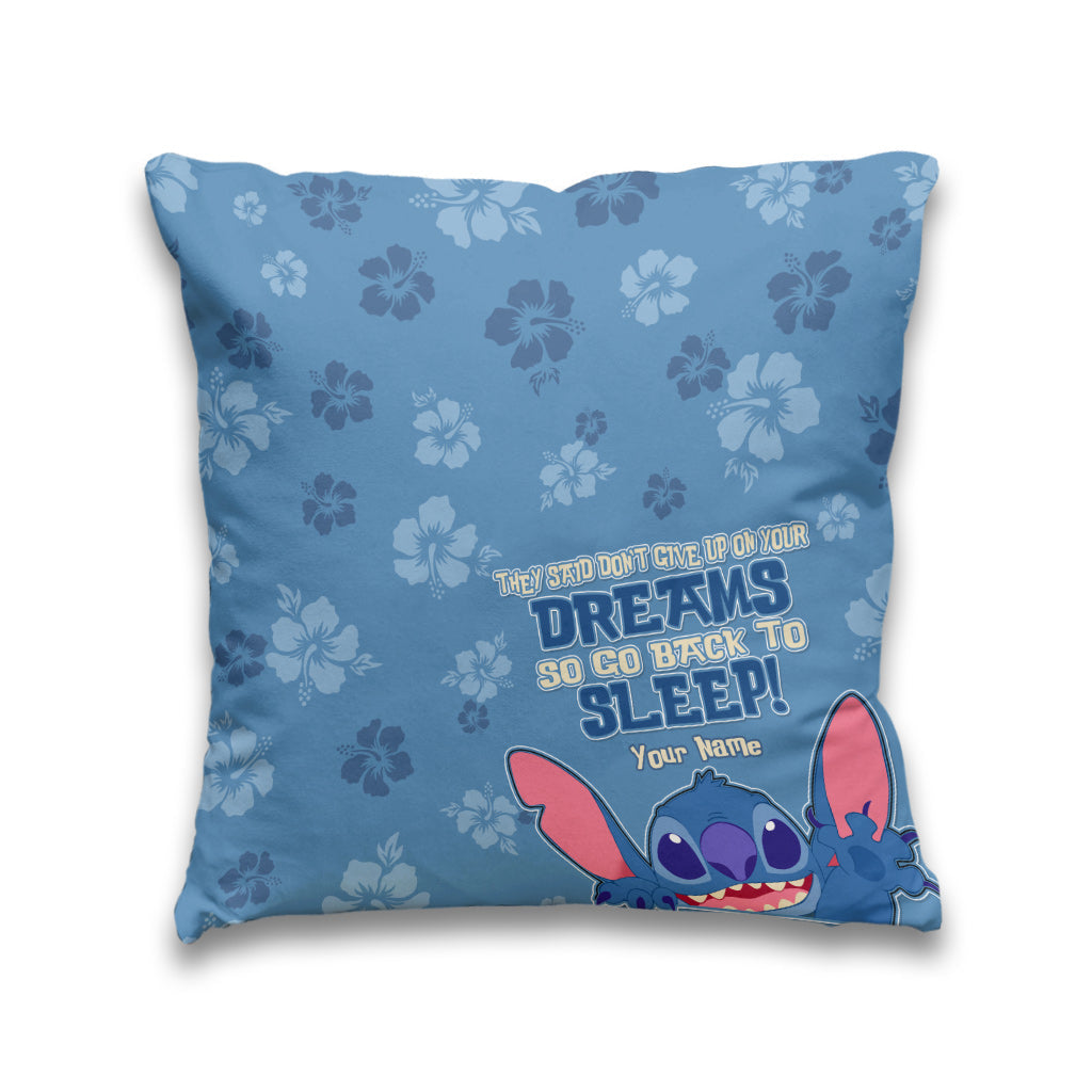 Personalized Ohana Throw Pillow with Custom Name Gift for Home Throw Pillow GradoCreations