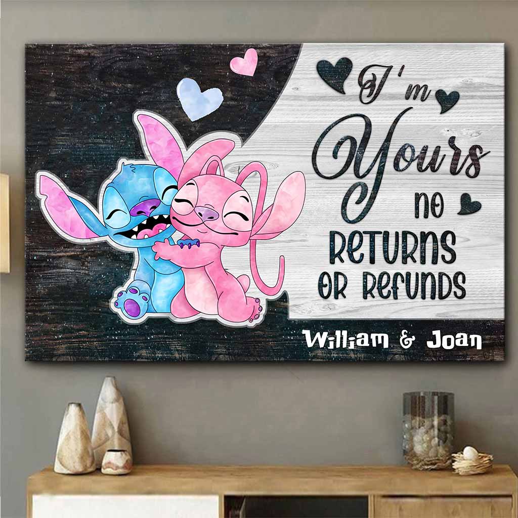 Personalized Ohana Canvas Poster Unique Couple Gift Canvas and Poster GradoCreations