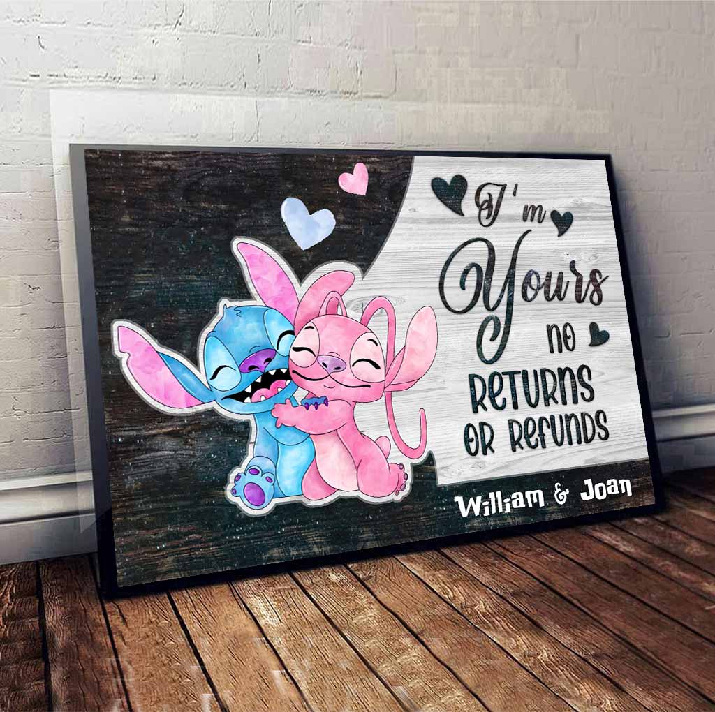 Personalized Ohana Canvas Poster Unique Couple Gift Canvas and Poster GradoCreations
