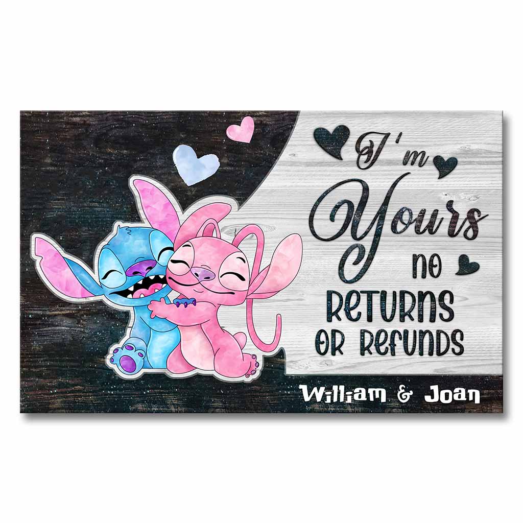 Personalized Ohana Canvas Poster Unique Couple Gift Canvas and Poster GradoCreations