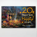 Personalized Couple Mouse Poster Custom Name Gift for Anniversary Canvas and Poster GradoCreations