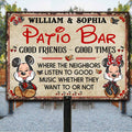 Personalized Rectangle Metal Sign for Backyard Decor Gift Rectangle Metal Sign GradoCreations