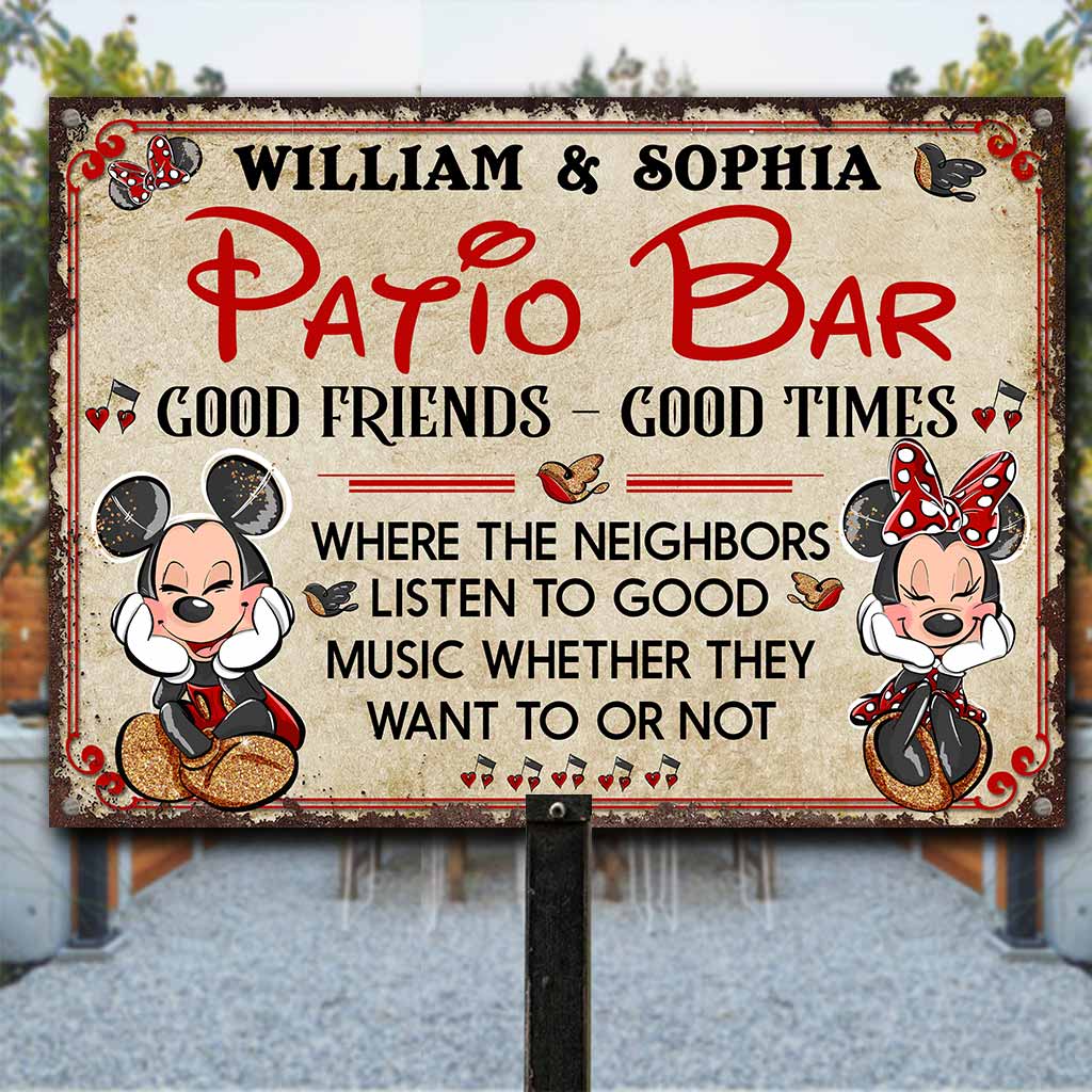 Personalized Rectangle Metal Sign for Backyard Decor Gift Rectangle Metal Sign GradoCreations