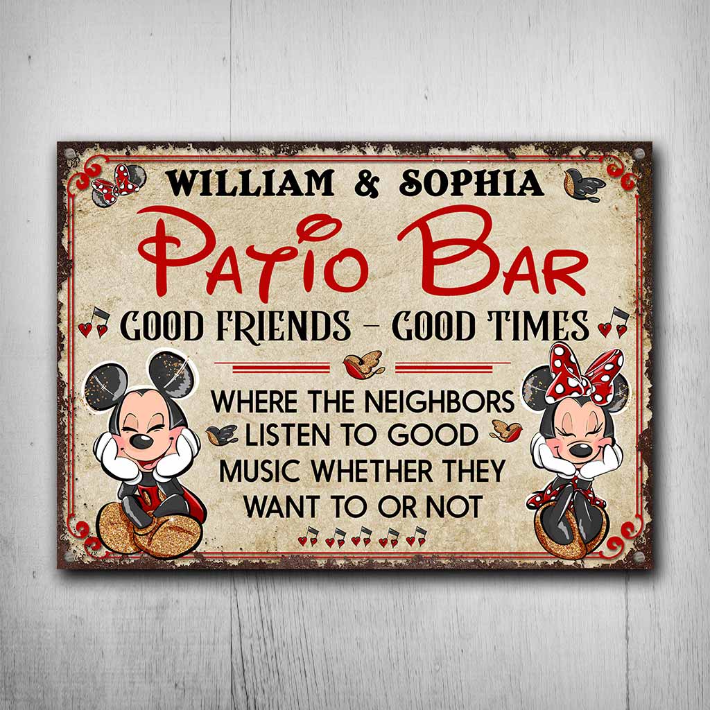 Personalized Rectangle Metal Sign for Backyard Decor Gift Rectangle Metal Sign GradoCreations