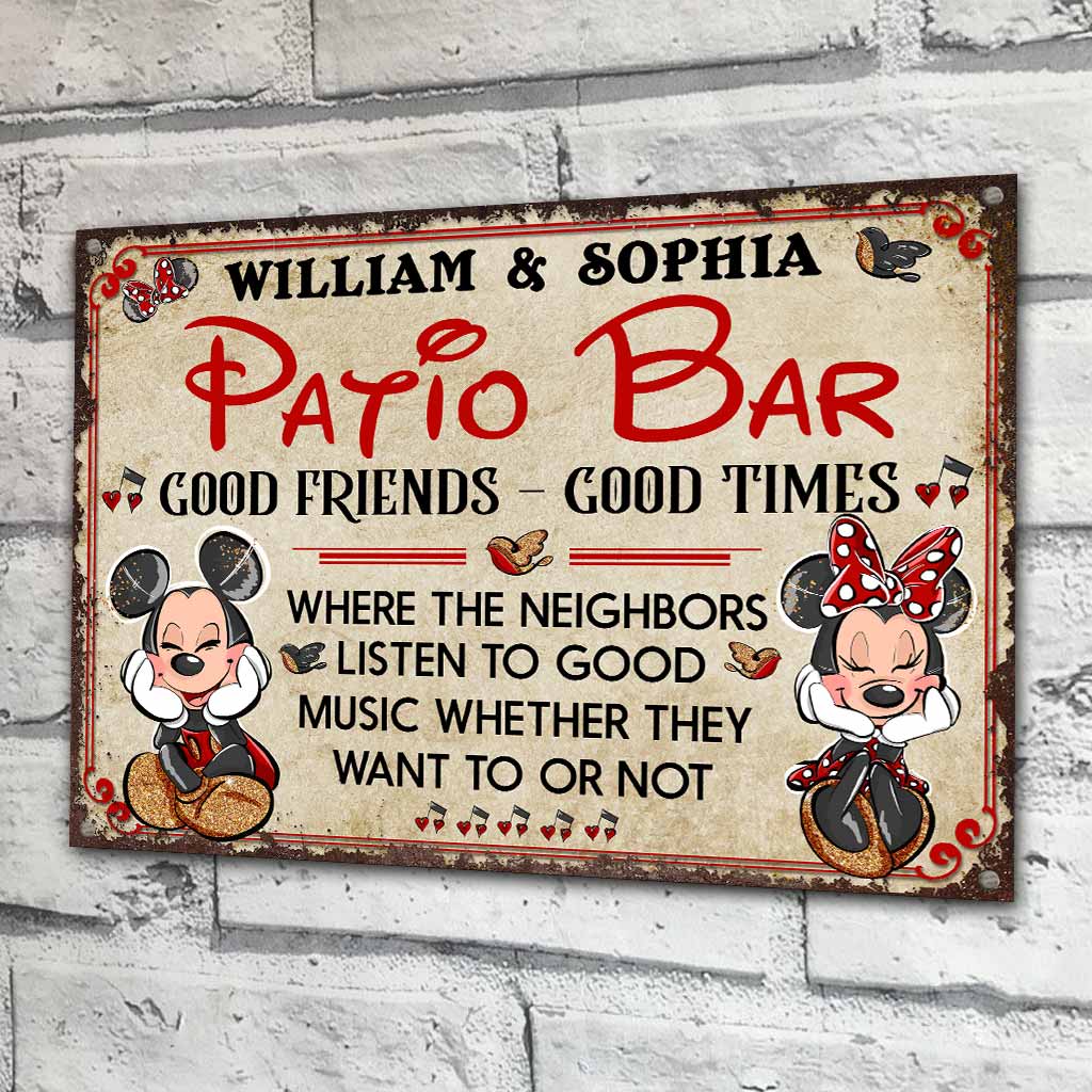 Personalized Rectangle Metal Sign for Backyard Decor Gift Rectangle Metal Sign GradoCreations