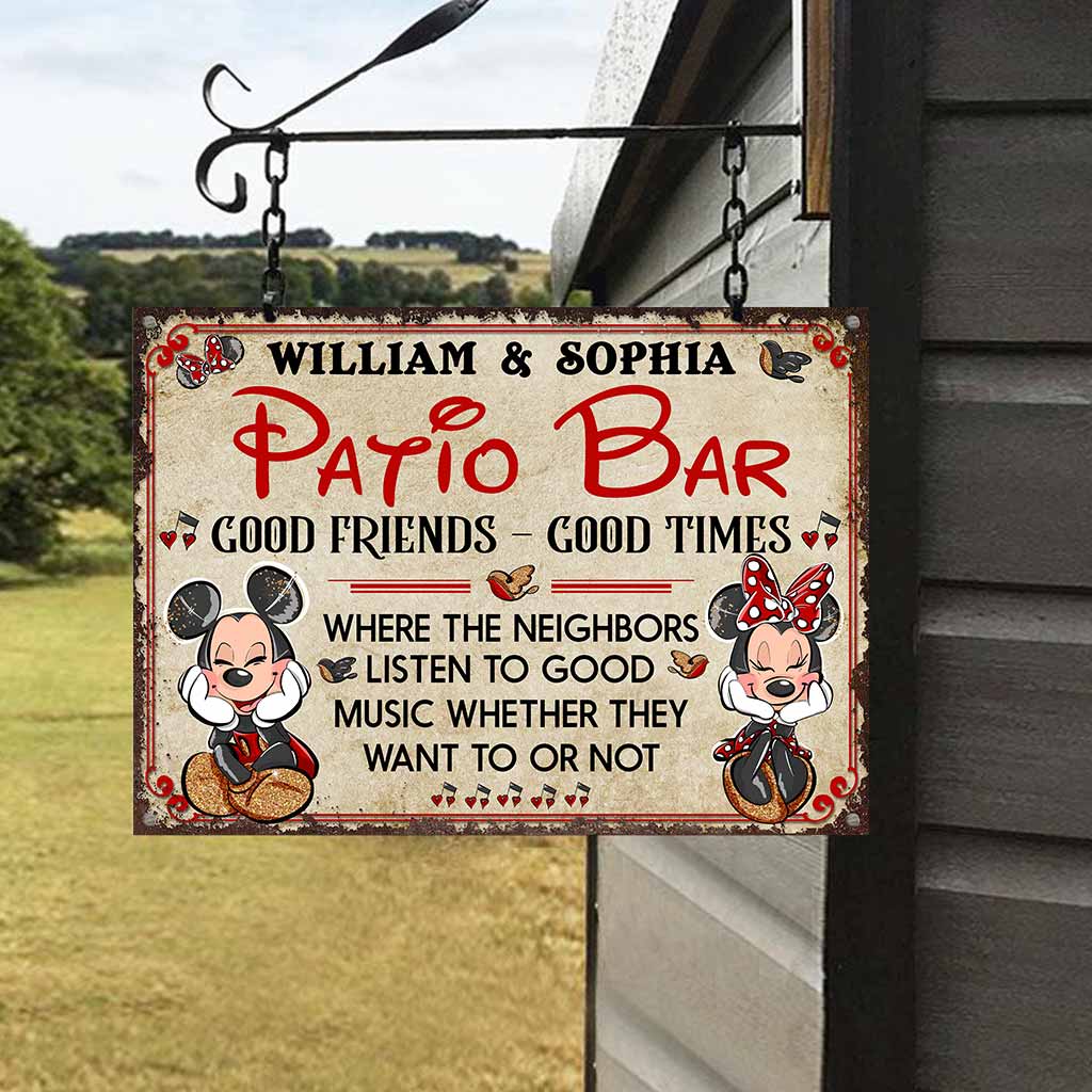 Personalized Rectangle Metal Sign for Backyard Decor Gift Rectangle Metal Sign GradoCreations