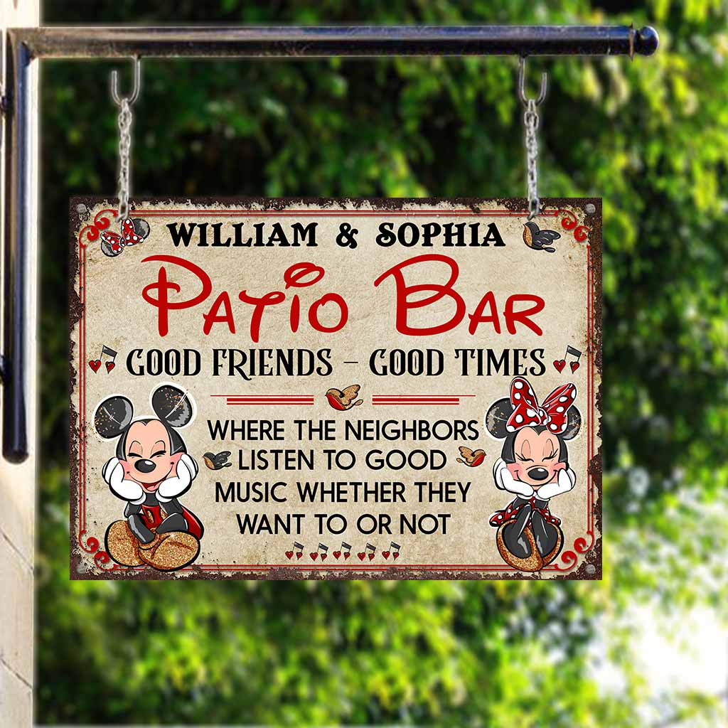 Personalized Rectangle Metal Sign for Backyard Decor Gift Rectangle Metal Sign GradoCreations