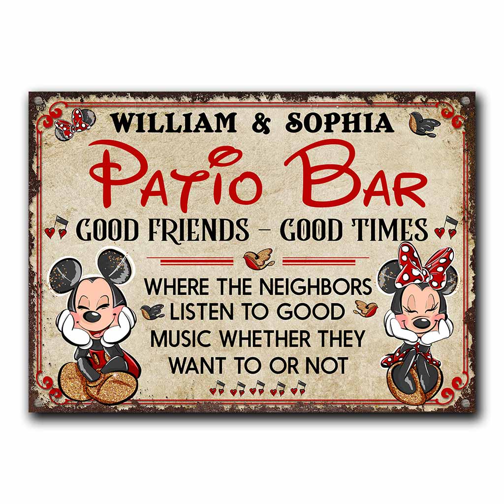 Personalized Rectangle Metal Sign for Backyard Decor Gift Rectangle Metal Sign GradoCreations