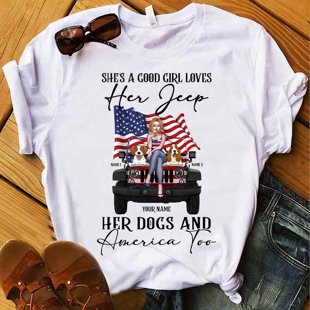 Personalized Independence Day T-Shirt & Hoodie with Names for Jeep Lovers T-shirt & Hoodie GradoCreations