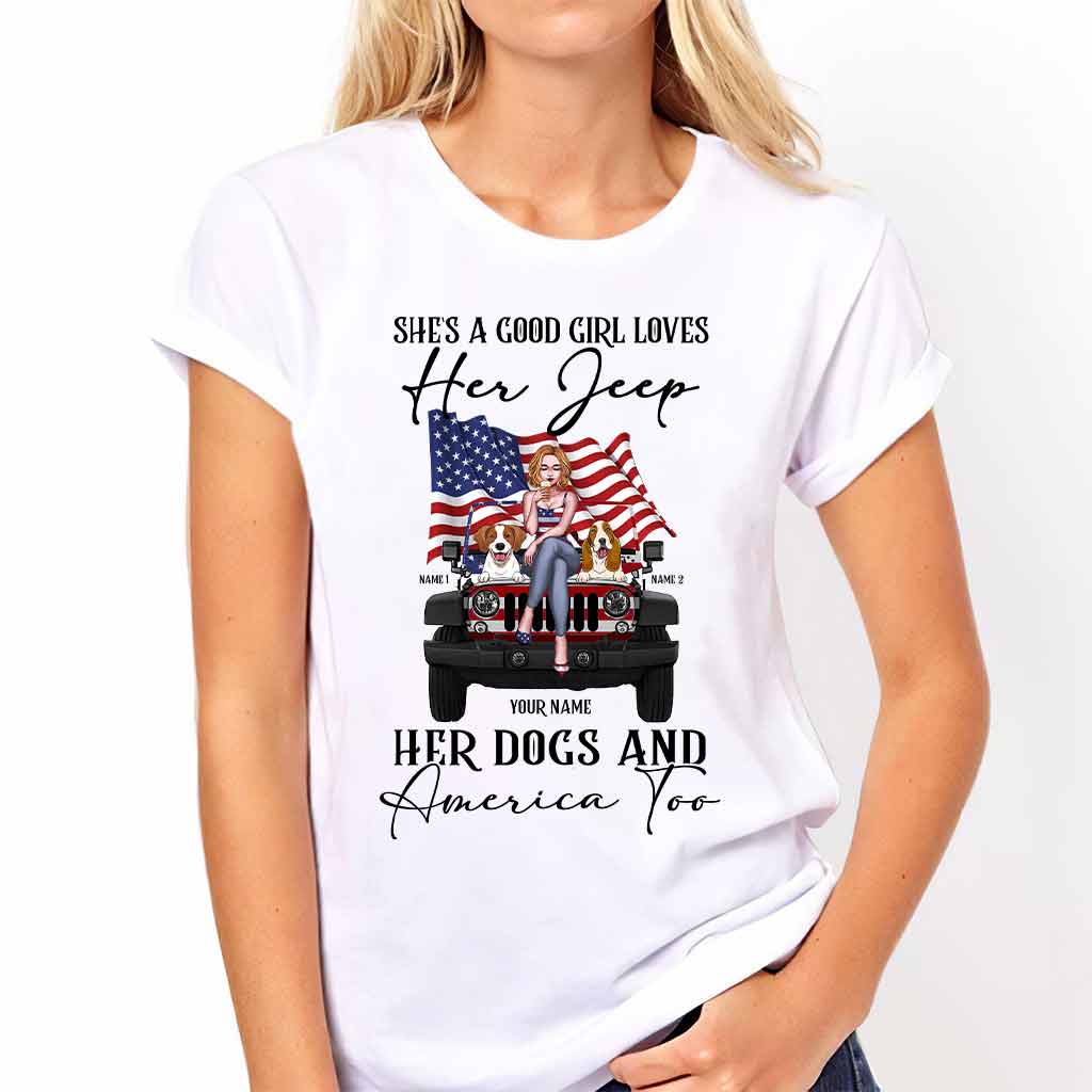 Personalized Independence Day T-Shirt & Hoodie with Names for Jeep Lovers T-shirt & Hoodie GradoCreations