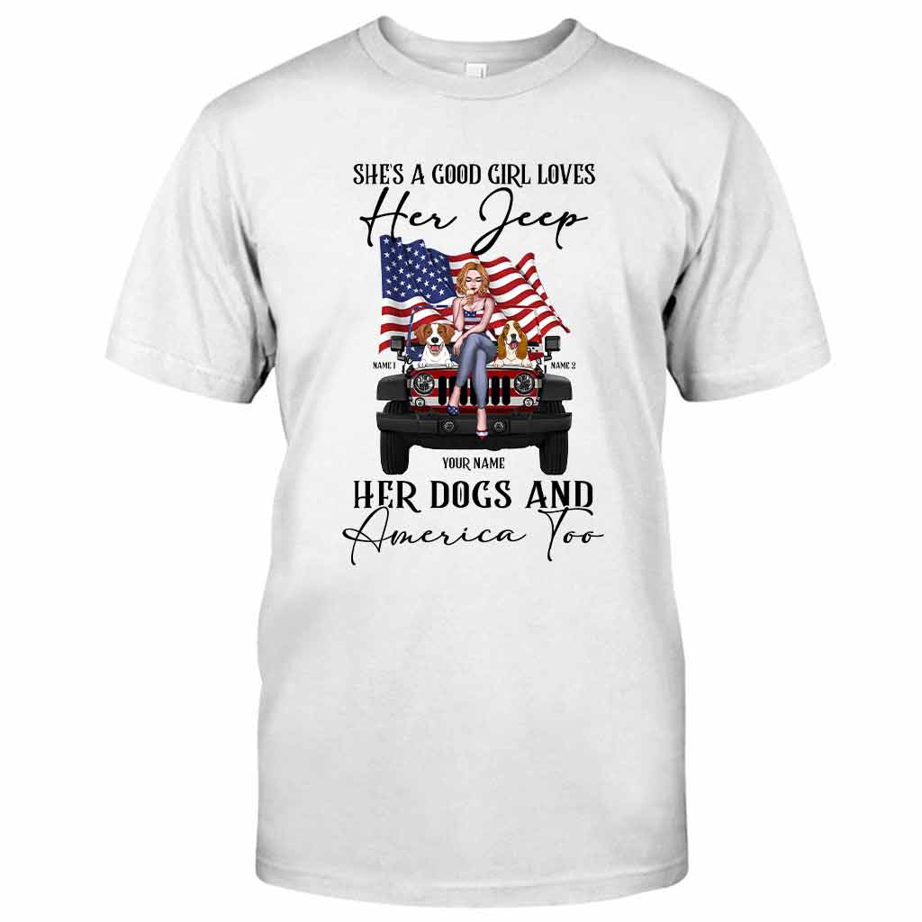 Personalized Independence Day T-Shirt & Hoodie with Names for Jeep Lovers T-shirt & Hoodie GradoCreations