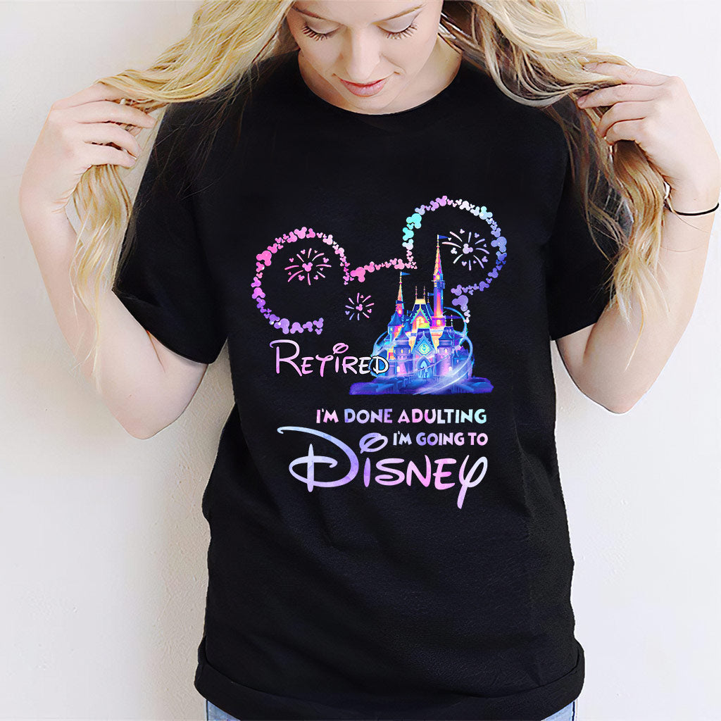 Personalized I'm Done Adulting T-shirt & Hoodie Gift for Disney Lovers T-shirt & Hoodie GradoCreations