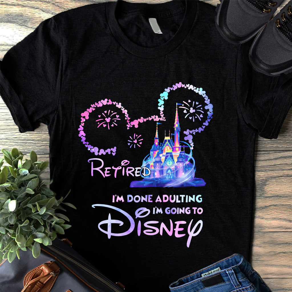 Personalized I'm Done Adulting T-shirt & Hoodie Gift for Disney Lovers T-shirt & Hoodie GradoCreations