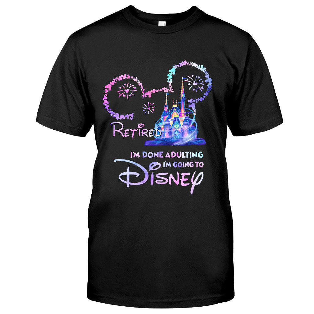 Personalized I'm Done Adulting T-shirt & Hoodie Gift for Disney Lovers T-shirt & Hoodie GradoCreations