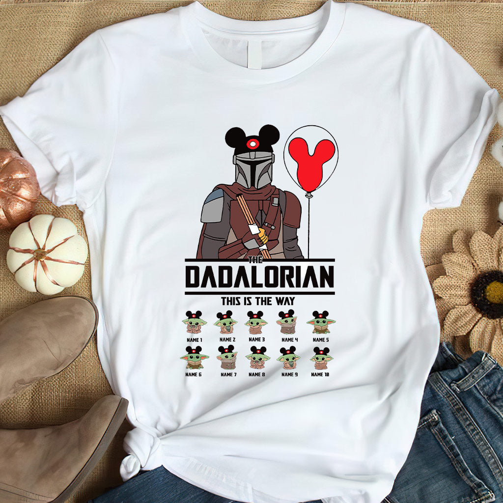 Personalized DADALORIAN T-Shirt & Hoodie Gift for Dad T-shirt & Hoodie GradoCreations