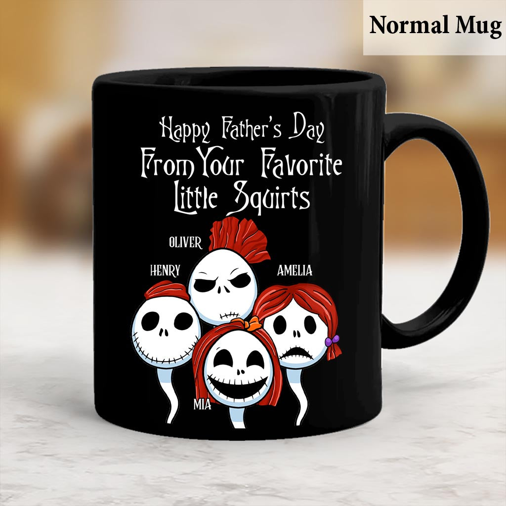 Personalized Halloween Mug Gift for Dad from Kids | Custom Name Mug GradoCreations