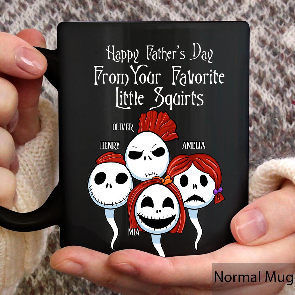 Personalized Halloween Mug Gift for Dad from Kids | Custom Name Mug GradoCreations