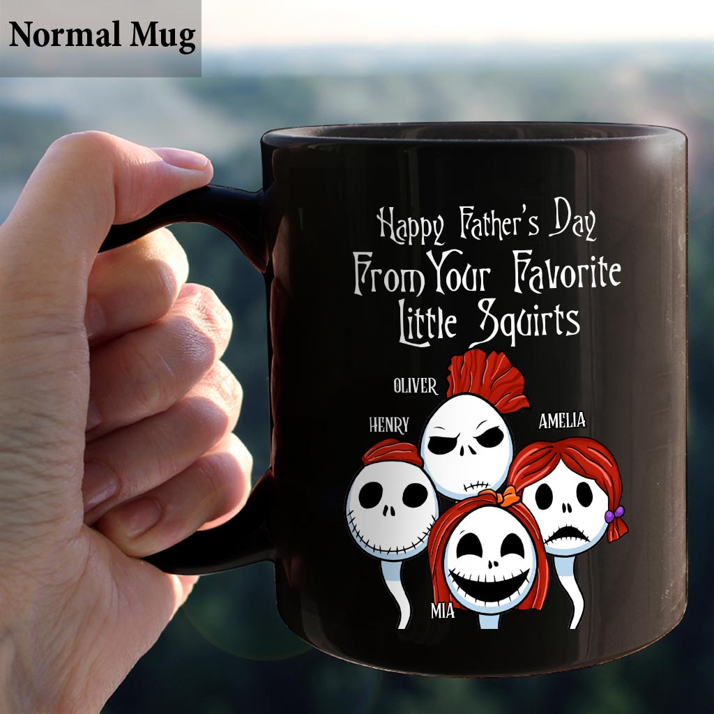 Personalized Halloween Mug Gift for Dad from Kids | Custom Name Mug GradoCreations