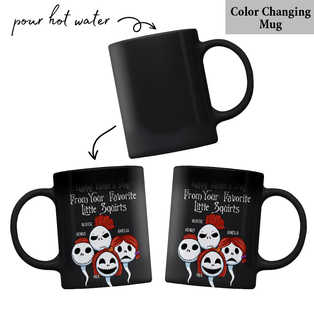 Personalized Halloween Mug Gift for Dad from Kids | Custom Name Mug GradoCreations