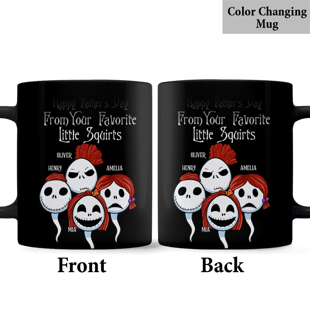 Personalized Halloween Mug Gift for Dad from Kids | Custom Name Mug GradoCreations