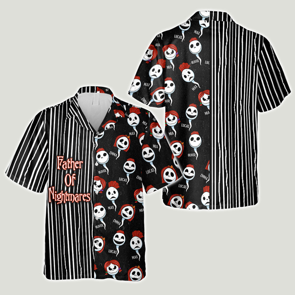 Personalized Father Of Nightmares Hawaiian Shirt for Dad Hawaiian Shirt GradoCreations