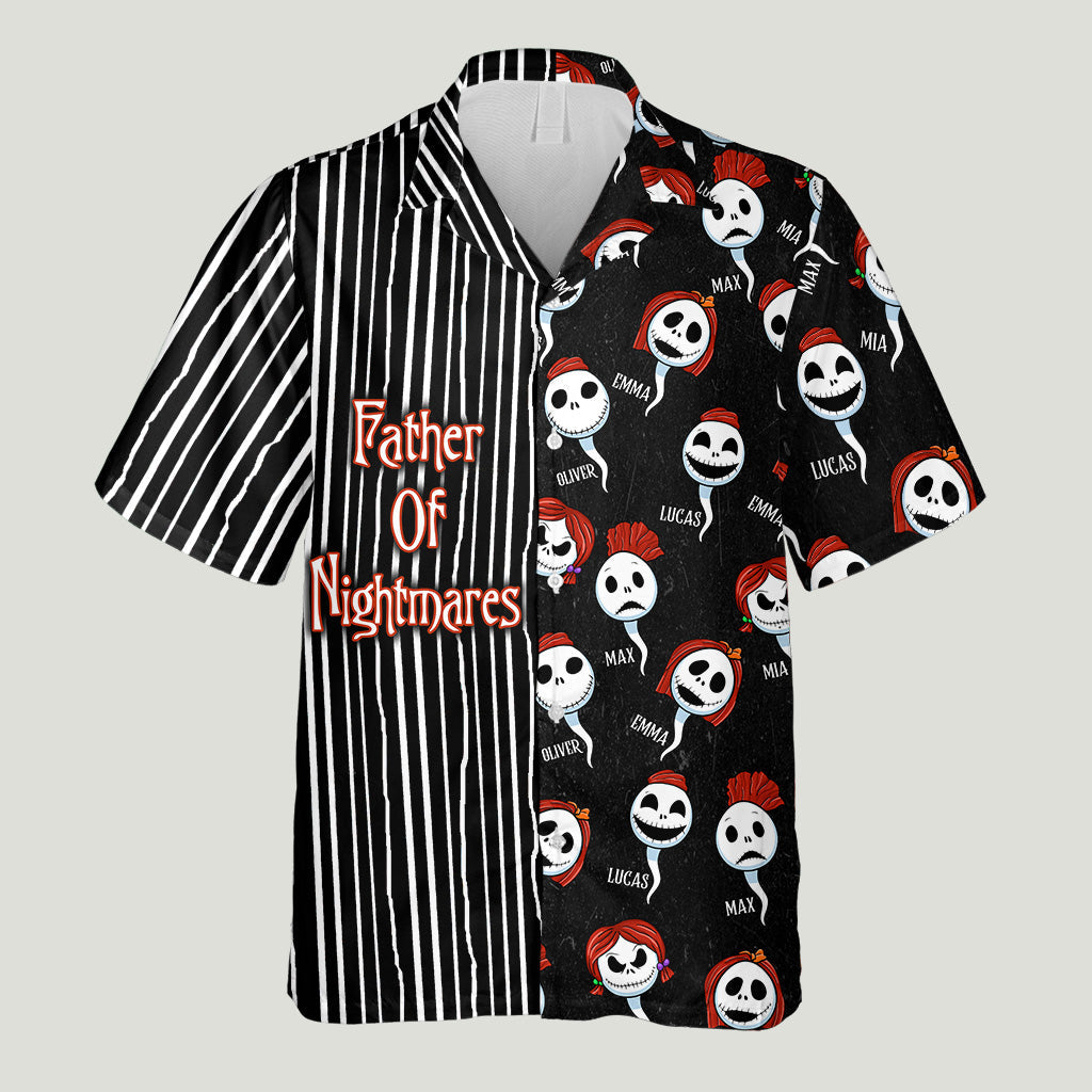 Personalized Father Of Nightmares Hawaiian Shirt for Dad Hawaiian Shirt GradoCreations