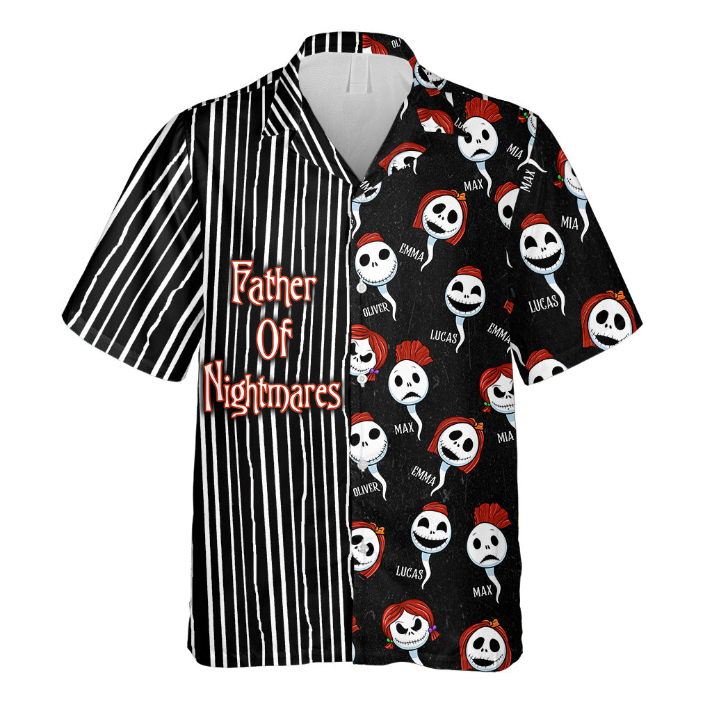 Personalized Father Of Nightmares Hawaiian Shirt for Dad Hawaiian Shirt GradoCreations