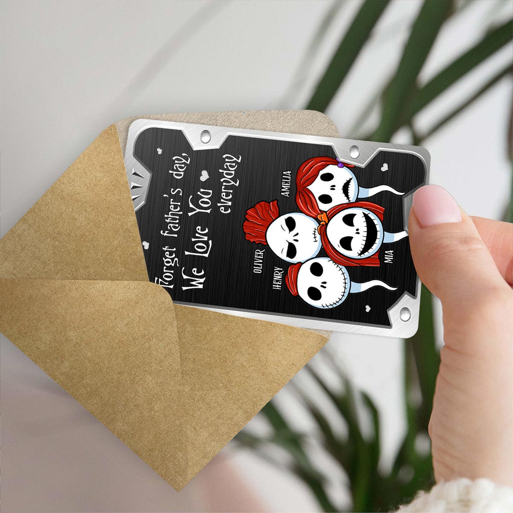 Personalized Nightmare Wallet Insert Card Gift for Dad Wallet Insert Card GradoCreations