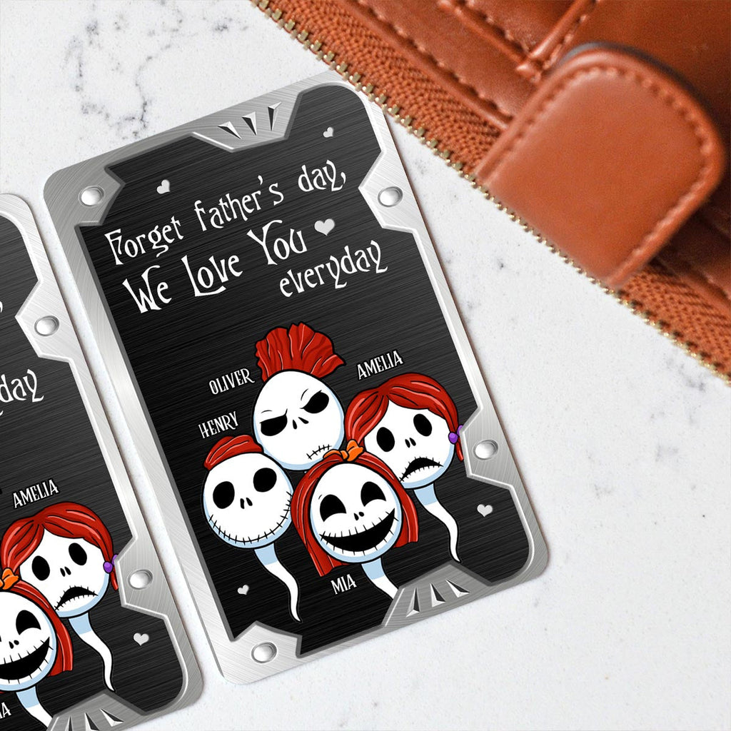 Personalized Nightmare Wallet Insert Card Gift for Dad Wallet Insert Card GradoCreations