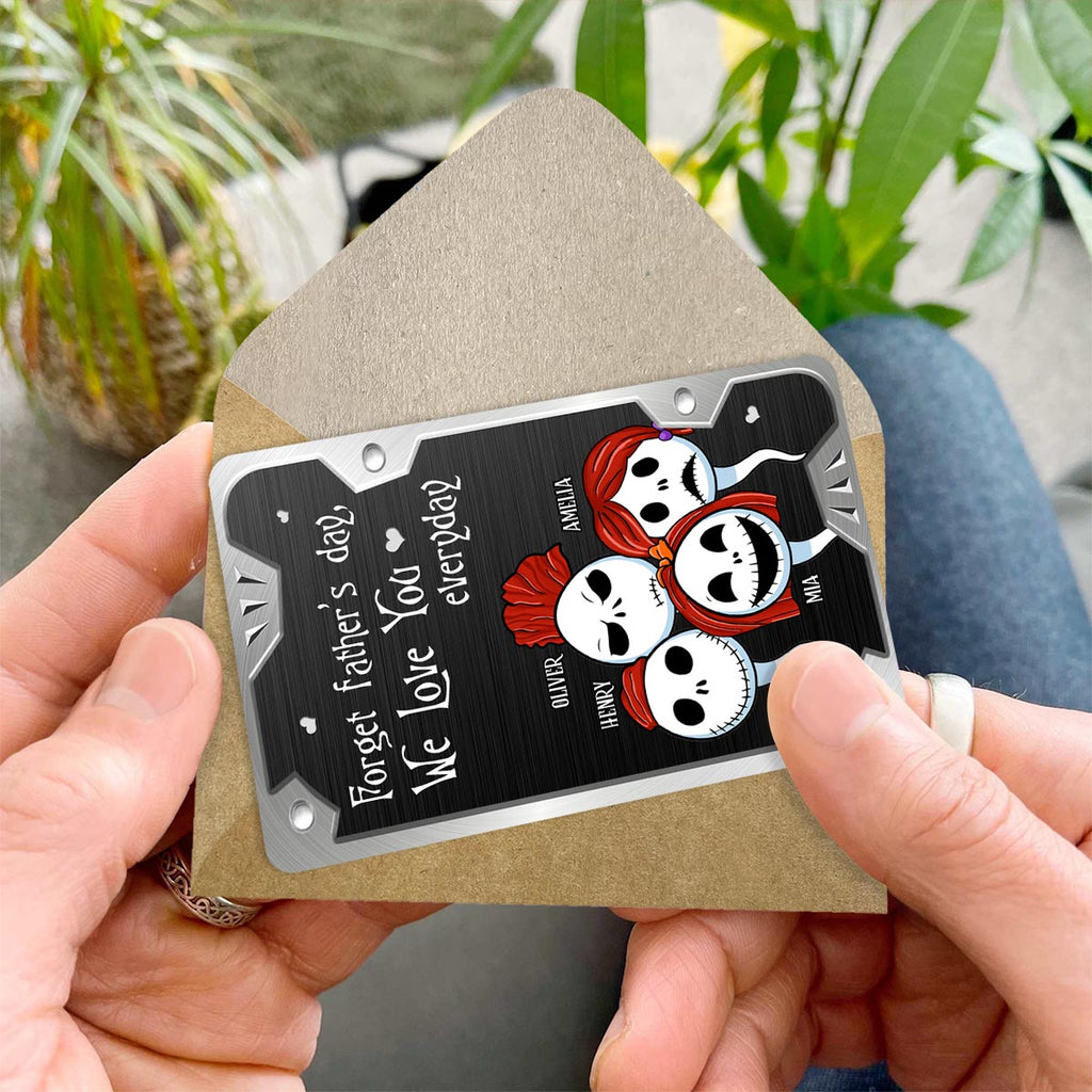 Personalized Nightmare Wallet Insert Card Gift for Dad Wallet Insert Card GradoCreations