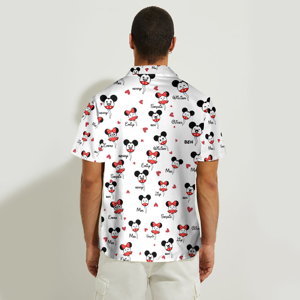 Personalized Daddy Mouse Hawaiian Shirt Custom Name Gift for Dad Hawaiian Shirt GradoCreations