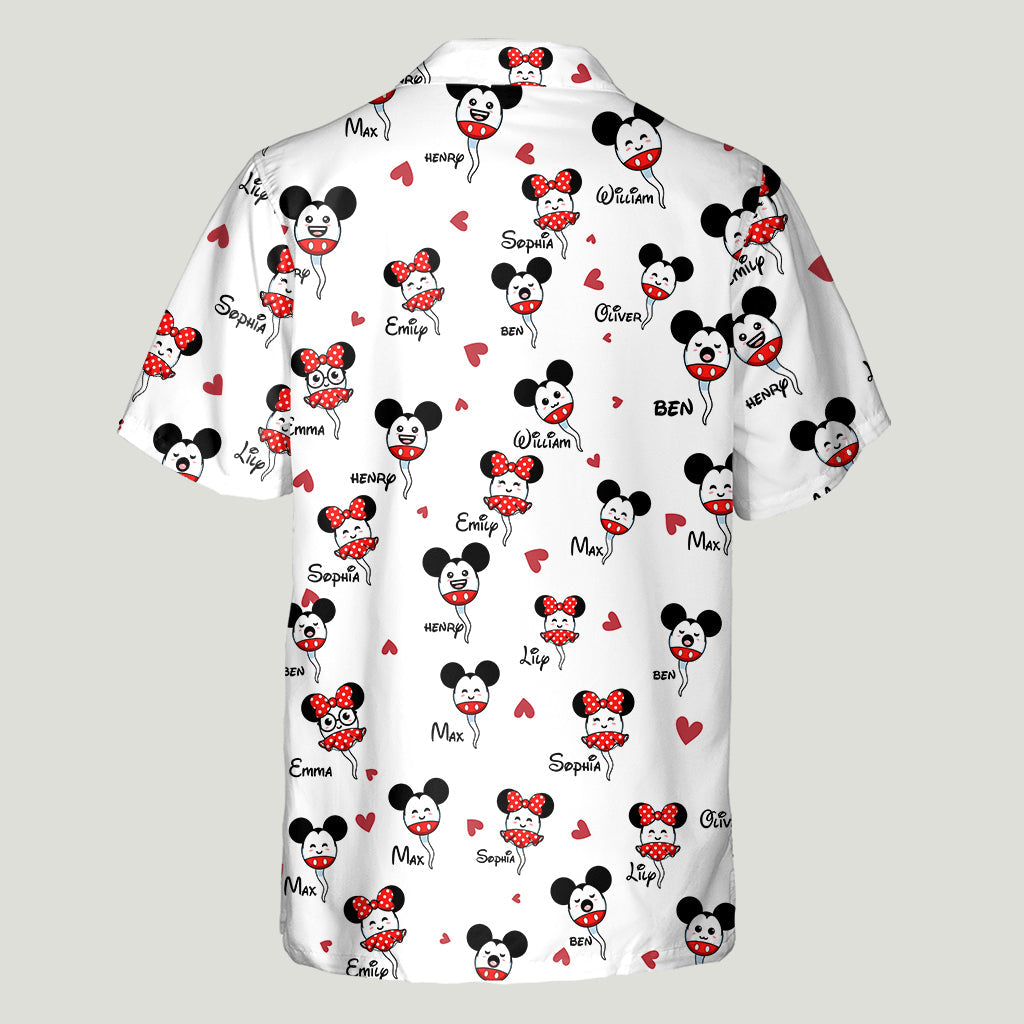Personalized Daddy Mouse Hawaiian Shirt Custom Name Gift for Dad Hawaiian Shirt GradoCreations