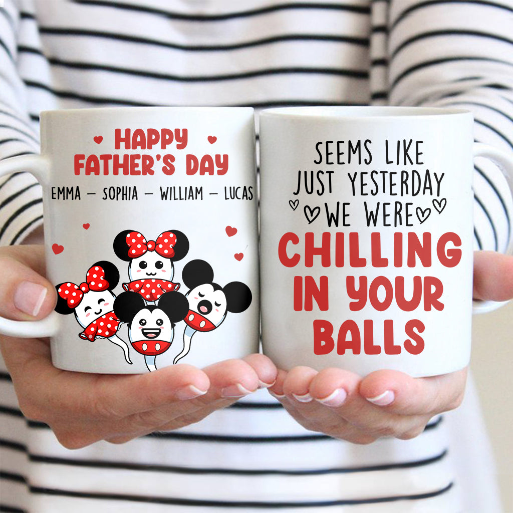 Personalized Father's Day Mouse Mug Custom Name Gift Mug GradoCreations