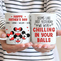 Personalized Father's Day Mouse Mug Custom Name Gift Mug GradoCreations