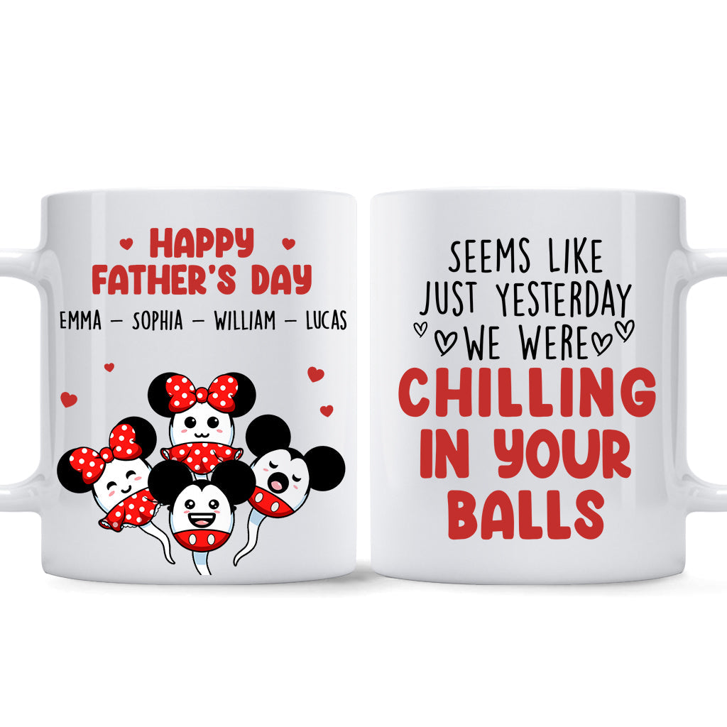Personalized Father's Day Mouse Mug Custom Name Gift Mug GradoCreations