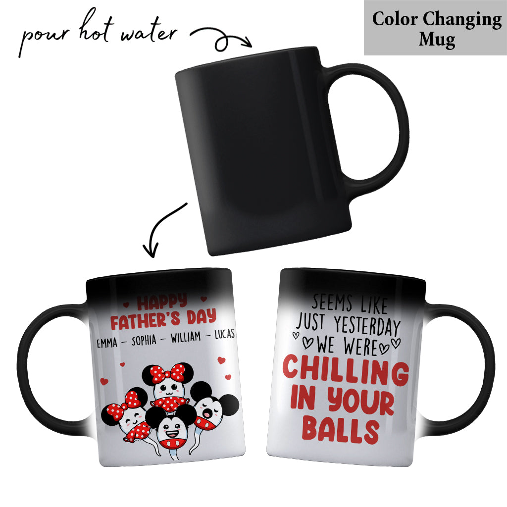 Personalized Father's Day Mouse Mug Custom Name Gift Mug GradoCreations