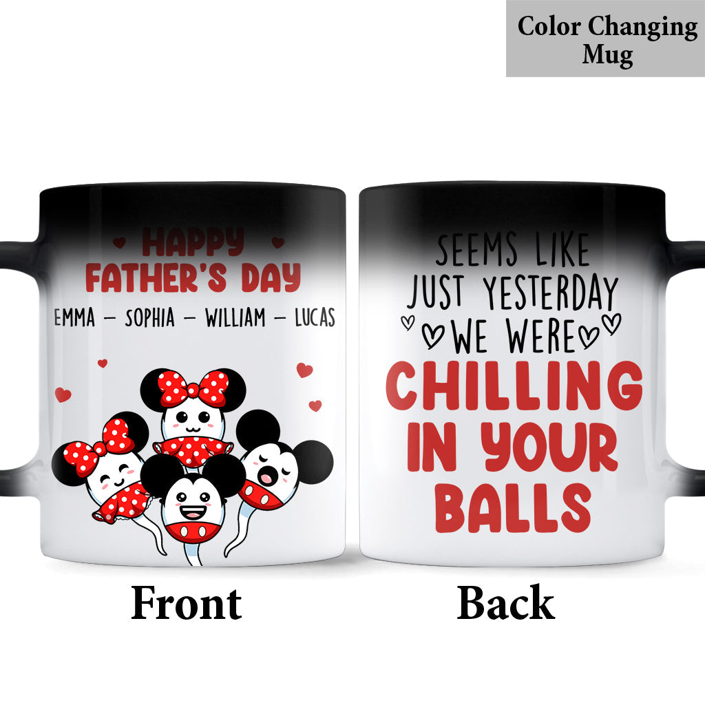 Personalized Father's Day Mouse Mug Custom Name Gift Mug GradoCreations