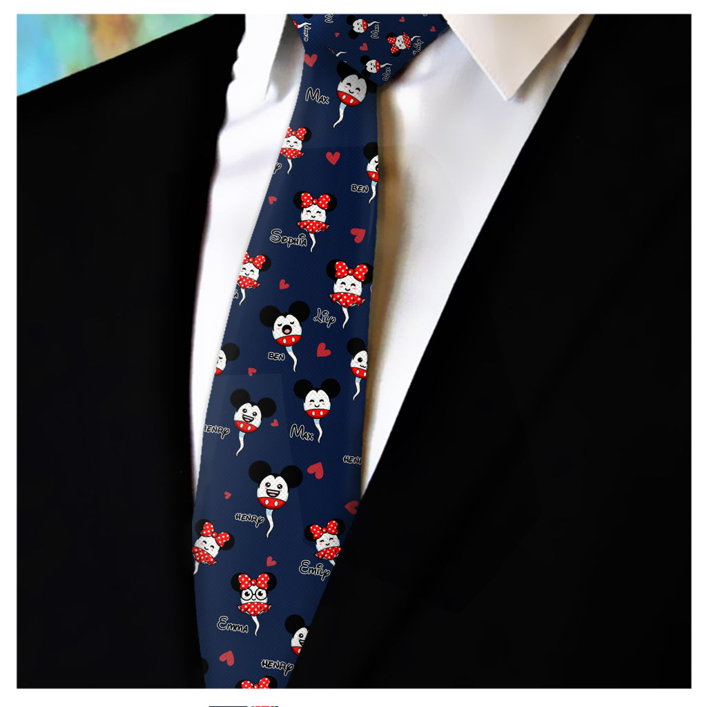 Personalized Daddy's Little Squirts Necktie Custom Name Gift for Dad Necktie GradoCreations