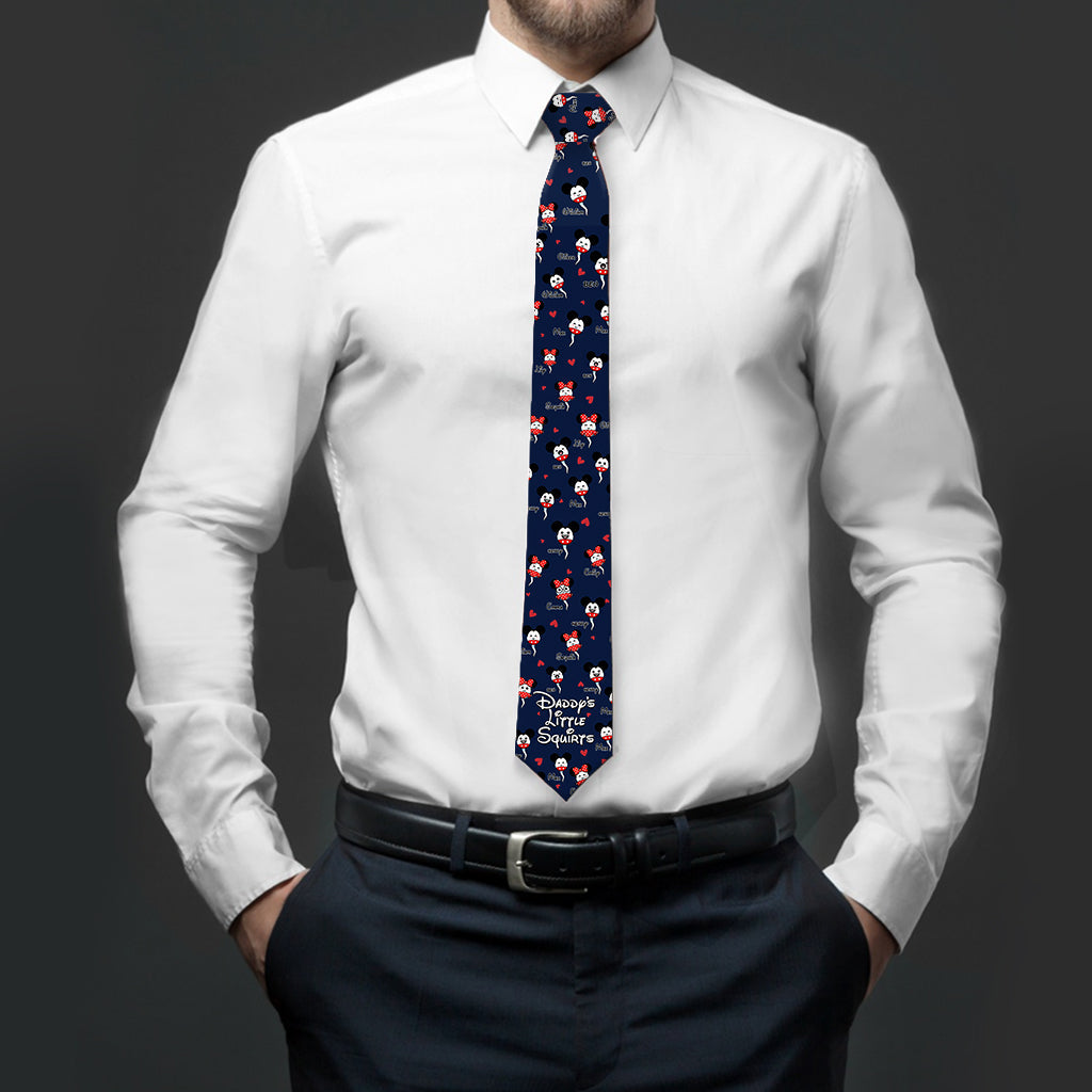 Personalized Daddy's Little Squirts Necktie Custom Name Gift for Dad Necktie GradoCreations