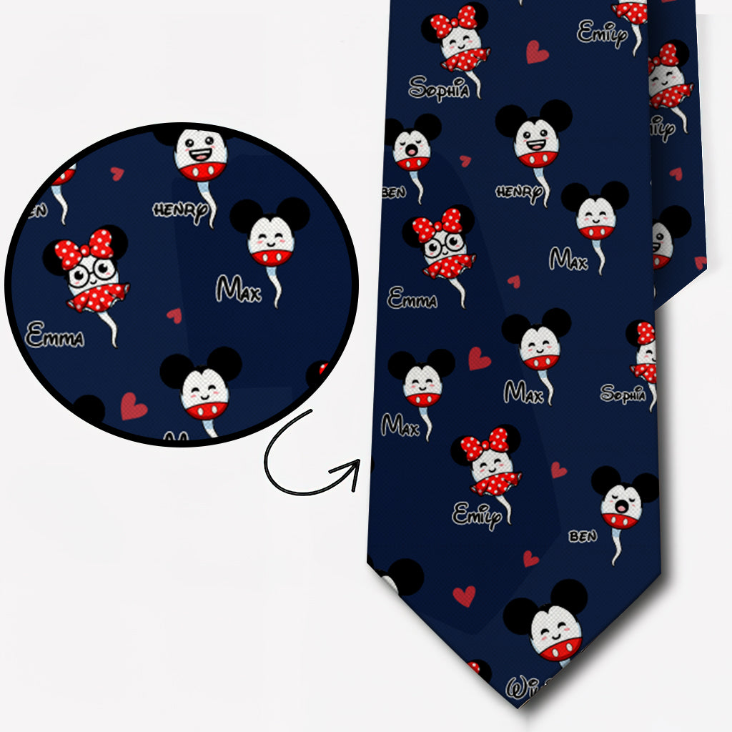 Personalized Daddy's Little Squirts Necktie Custom Name Gift for Dad Necktie GradoCreations