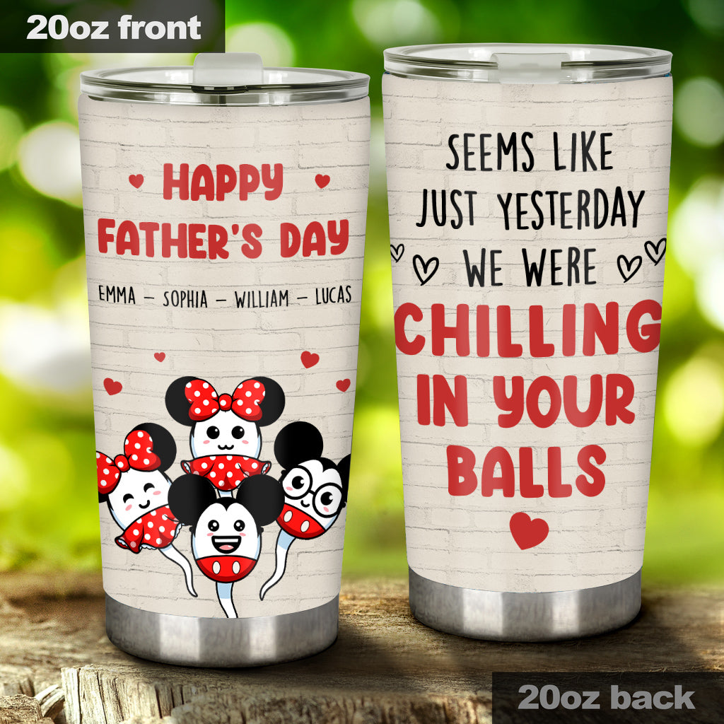 Personalized Father's Day Mouse Tumbler Custom Name Gift Tumbler GradoCreations