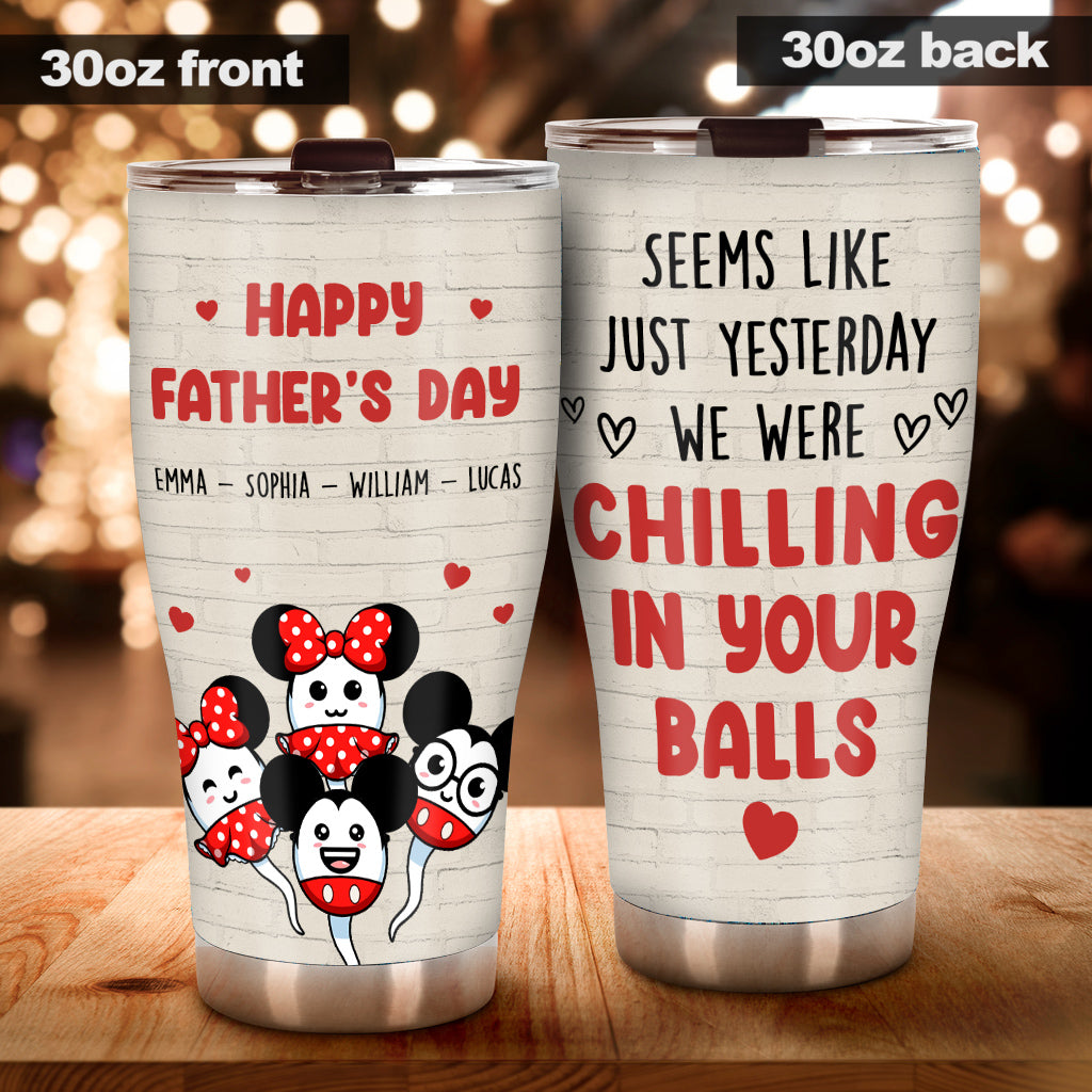 Personalized Father's Day Mouse Tumbler Custom Name Gift Tumbler GradoCreations