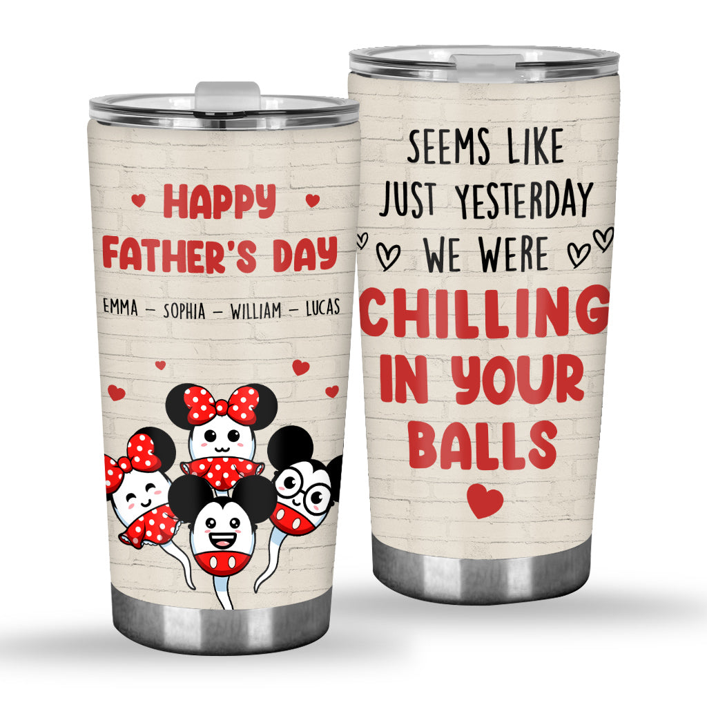 Personalized Father's Day Mouse Tumbler Custom Name Gift Tumbler GradoCreations