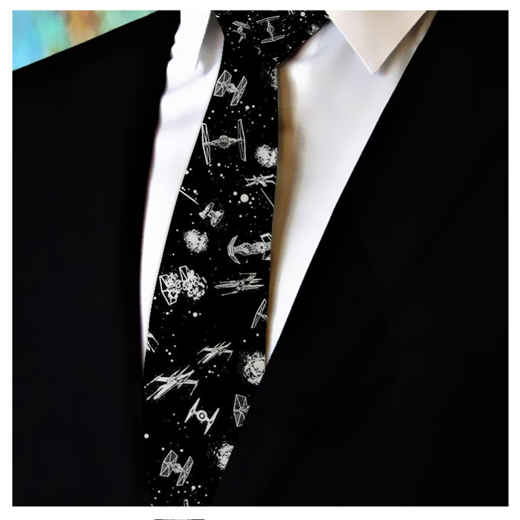 Personalized Necktie Best Dad in the Galaxy Gift for Dad Necktie GradoCreations