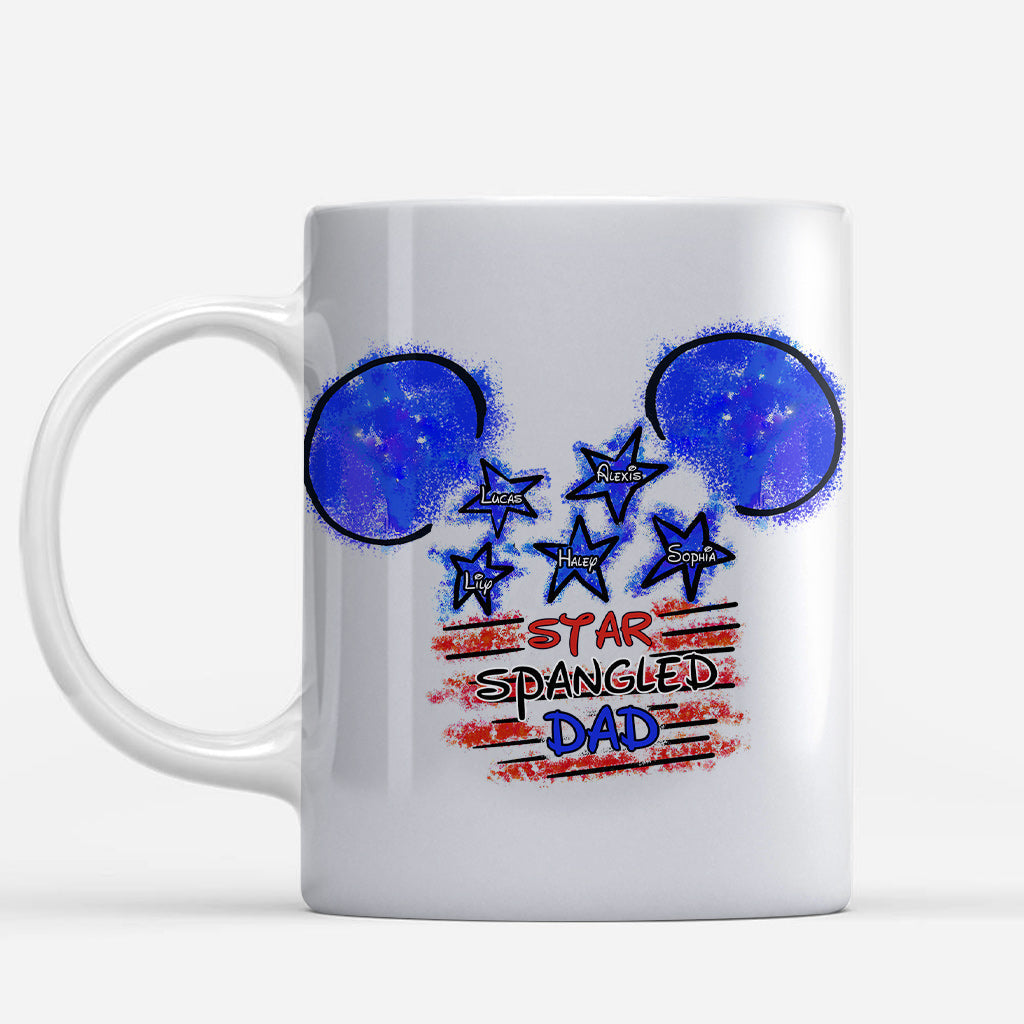 Personalized Star Spangled Mug Custom Name Gift for Dad Mug GradoCreations