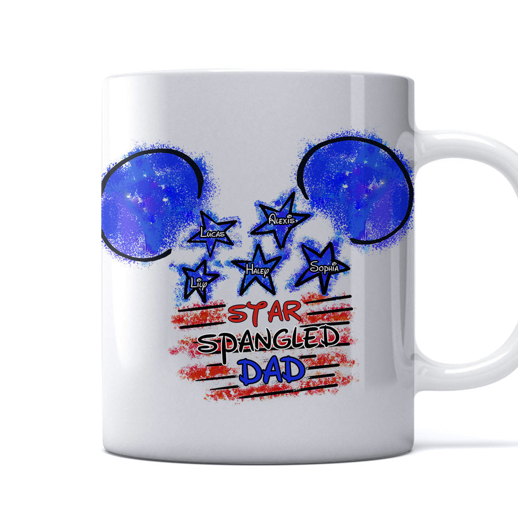 Personalized Star Spangled Mug Custom Name Gift for Dad Mug GradoCreations