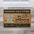 Personalized Halloween Doormat Custom Couple Names Gift Doormat GradoCreations